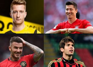 Những cầu thủ có trong danh sách 10 cầu thủ đẹp trai nhất thế giới 10 cầu thủ đẹp trai nhất thế giới